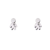 Orecchini Crivelli Bambino easy in Oro Diamante 0.02 Ct 212-M365/M - 212-M365/M
